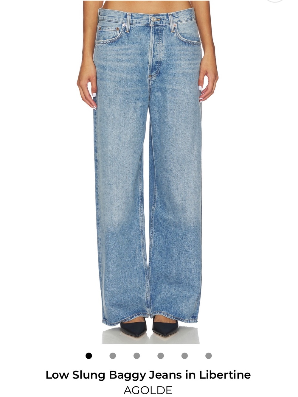 Agolde - Low Slung Baggy Jeans in Libertine